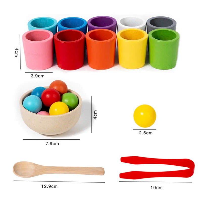 Jeu de Tri "Arc-en-Ciel" Montessori 🌈