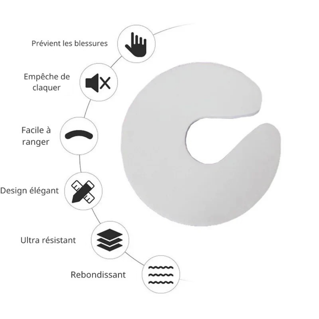 Bloque-Porte de Sécurité "Anti-Pincement" ( Lot de 4) ✨