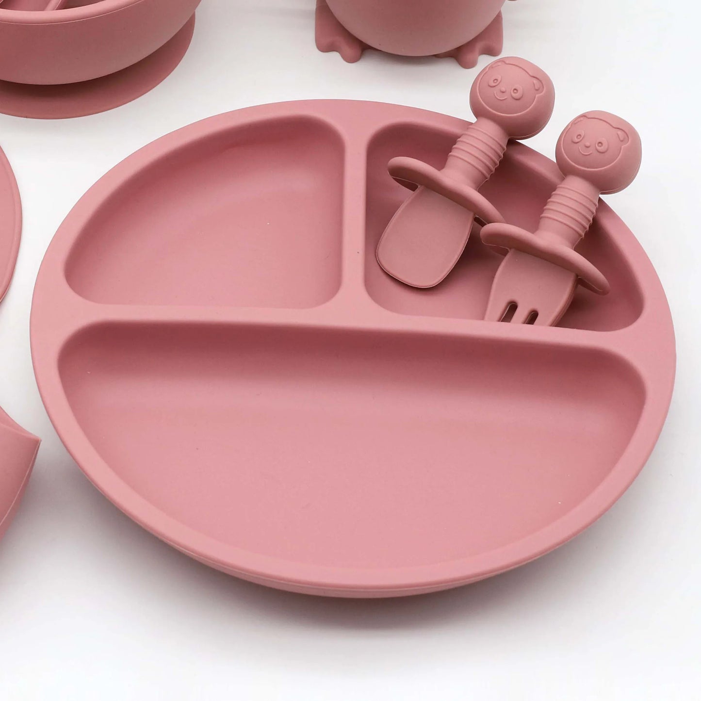 Ensemble de vaisselle en silicone 8 pièces