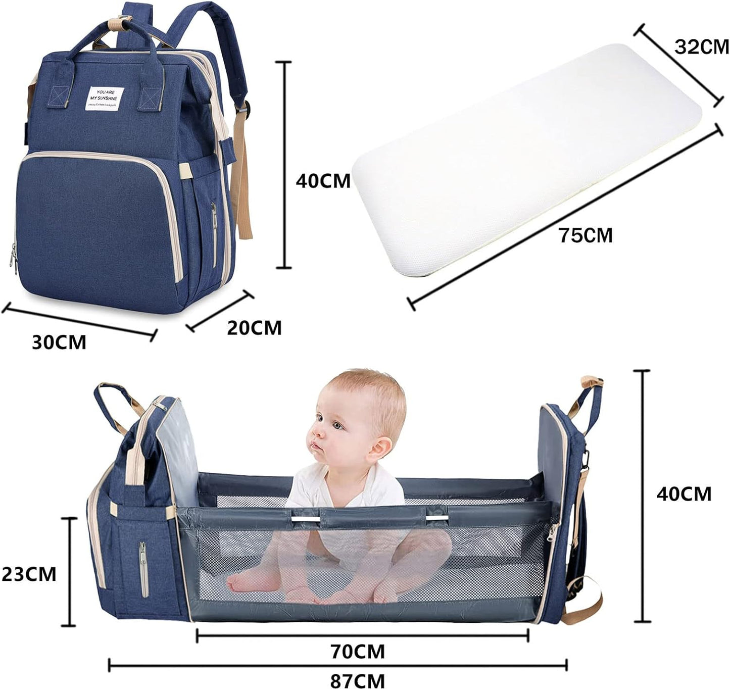 Sac à Langer "Nomade Pro" 3-en-1 🎒✨